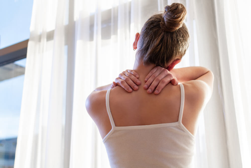 How to relieve a sore neck shutterstock 1286334655 neck spasms